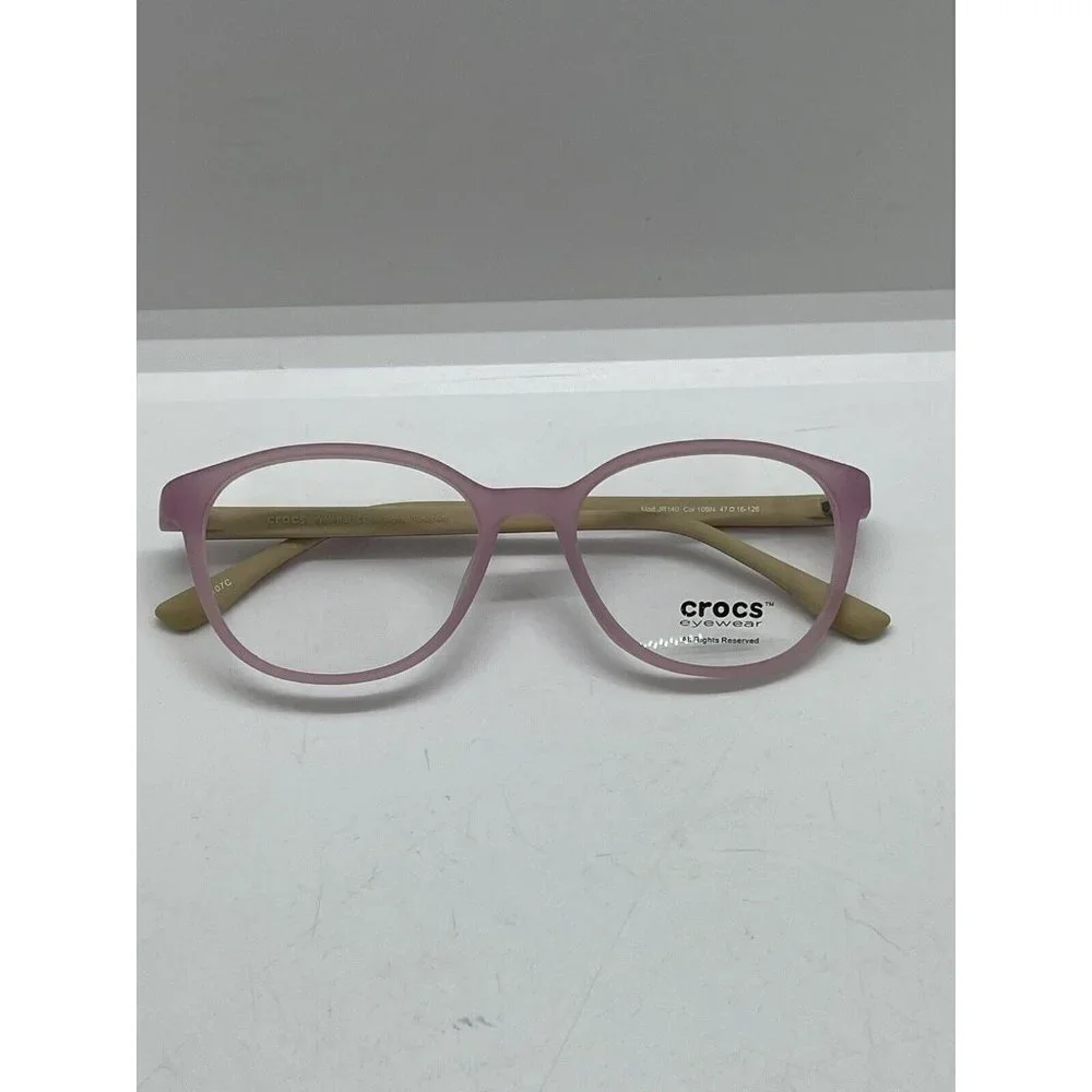 Crocs Eyewear Mod JR 140 Col 10BN 47-16-126 Pink Yellow Kids Junior Eyeglasses